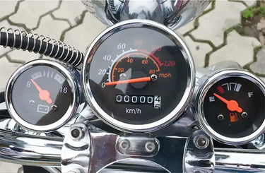 Compteur Moto 3 Cadran Scrambler Vintage